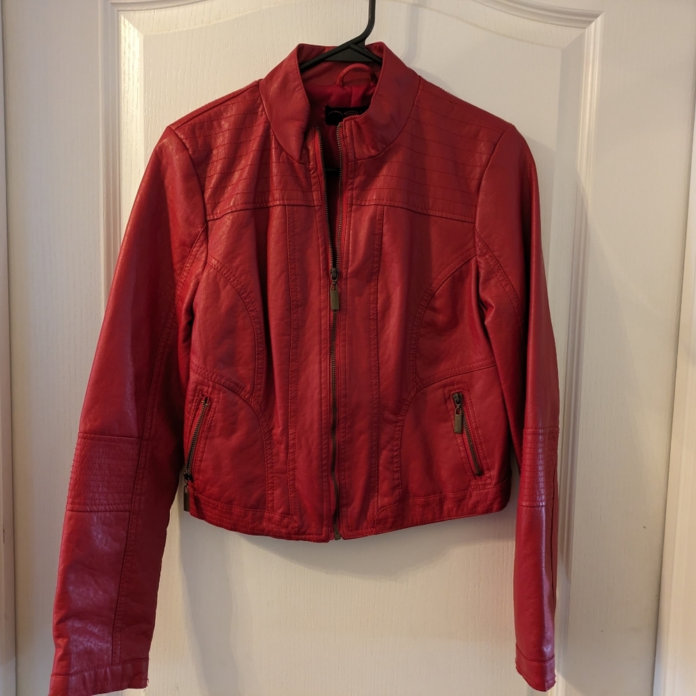 Faux leather jacket